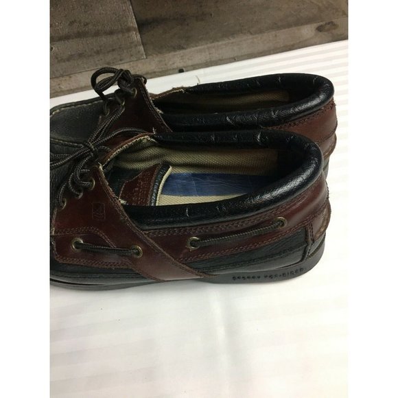 SPERRY TOP-SIDER Navy Blue Leather Men's Size 13M - Picture 4 of 9